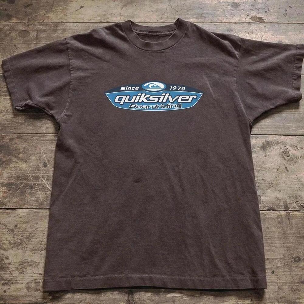 Quiksilver Surf Tee In Brown And Blue